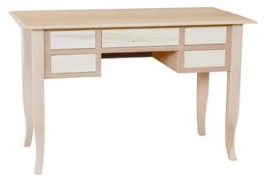 Scrivania 5 cassetti legno grezzo 105x56x81 130x65x81 150x65x81