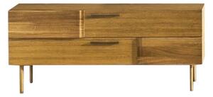Mobile porta tv 2 cassetti legno rovere 140x48x60