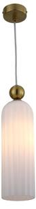 Lampadario a cavo PIEGA 1xE14/40W/230V ottone/bianco