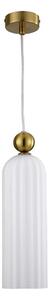 Lampadario a cavo PIEGA 1xE14/40W/230V ottone/bianco