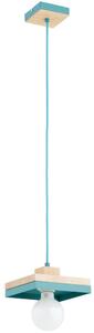 Lampadario sospeso con cavo MIKO 1xE27/15W/230V menta/beige