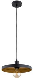 Lampada a sospensione su cavo LITO 1xE27/15W/230V nera