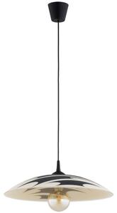 Lampada a sospensione su cavo ARMI 1xE27/15W/230V nero/beige