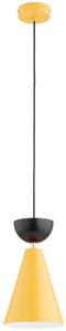 Lampadario a sospensione con cavo ENTORI 1xE27/15W/230V giallo/nero