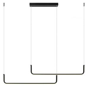 Lampadario LED sospeso su cavo MALAWI 2xLED/20W/230V 3000/4000/6000K nero