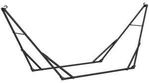 Outsunny Supporto per Amaca 290 cm, Telaio in Acciaio Pieghevole, Portatile e Regolabile con Borsa da Trasporto, Nero | Aosom Italy