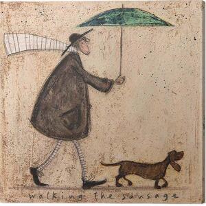 Quadro su tela Sam Toft - Walking the Sausage