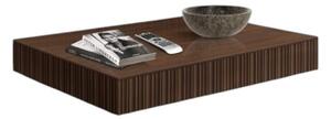 Tavolino rettangolare contemporaneo 1 cassetto legno marrone frassino 120x70x25 (3156)