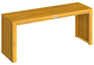 Outsunny Panca da Giardino in Legno 2 Posti 110 cm con Seduta a Doghe Portata 240 kg per Patio Veranda Parco Naturale | Aosom Italy