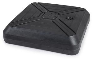 Costway Base per ombrellone a braccio con ruote e barra metallica a croce, Base riempibile con sabbia bagnata per giardino e piscina