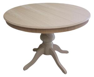 Tavolo rotondo allungabile legno grezzo diametro 100x100h.80