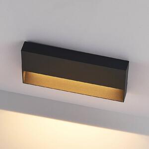 Molto Luce Applique da esterno Cado, larghezza 25 cm, nero