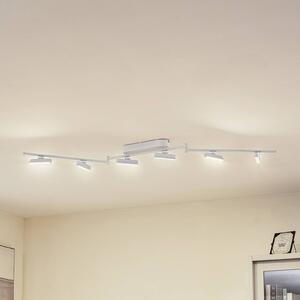 Faretto LED Lindby Eldrin, bianco, a 6 luci, barra luminosa