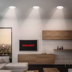 Briloner Luci da incasso Klira, bianco, Ø 9 cm, orientabile, 3 unità