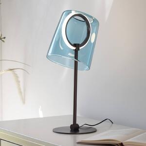 Paul Neuhaus Lampada LED da tavolo Zula, blu, altezza 42 cm