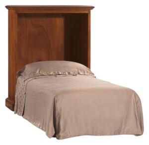 Mobile letto arte povera rete singola legno tinta noce 97x48x120 (2132)