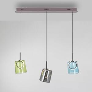 Lampada LED a sospensione Zula di Paul Neuhaus, lunghezza 87 cm, colorata