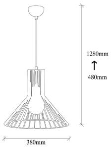 Opviq Lampada a sospensione Fellini MR-757, nero, metallo, Ø 38 cm