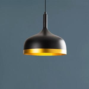 Opviq Lampada a sospensione Sivani MR-826, nero/oro, metallo, Ø 30 cm