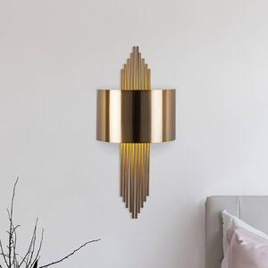 Opviq Applique 619-A, color oro antico, metallo, altezza 75 cm