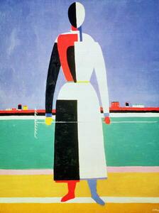 Riproduzione Woman with a Rake, Malevich, Kazimir Severinovich