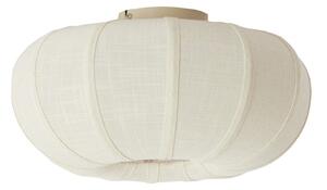 Plafoniera color crema con paralume in tessuto ø 40 cm Zosia – Light & Living