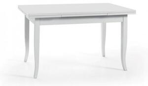Tavolo con allunghe 120x80 bianco opaco (1004)