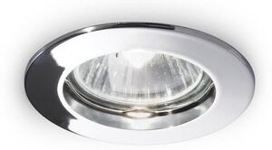 Faretto Da Incasso Moderno Jazz Metallo Cromo 1 Luce Gu10 Confezione da 3