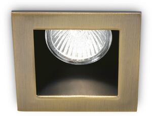 Faretto Da Incasso Moderno Funky Metallo Ottone Brunito 1 Luce Gu10