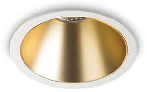 Proiettore Da Incasso Moderno Game Alluminio Bianco E Oro Led 11W 3000K