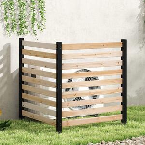 Costway Recinzione da giardino in legno massello montaggio flessibile e modulare, Recinto esterno a 2 pezzi divisorio di spazio Naturale