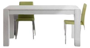 Tavolo abete bianco spazzolato allungabile misure 140x90 con 2 allunghe da 40 cm (642)