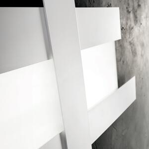 Plafoniera Contemporanea Doha Alluminio Bianco 1 Luce Led 50W