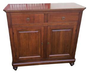 Madia credenza napoletana in legno 2 ante tinta noce 104x43x98 (511)