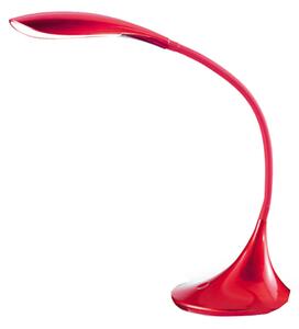 Lampada Da Tavolo Moderna Nunki Silicone E Materie Plastiche Rosso Lucido Led