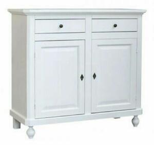 Madia credenza arte povera 2 ante legno bianco 103x43x96 (1511)