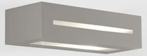 Applique Moderna Esterno Aster A Alluminio Grigio Perla 1 Luce E27