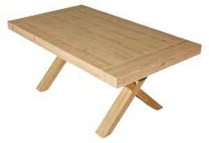 Tavolo rettangolare allungabile rovere consumato 180x100 h.77 (654)