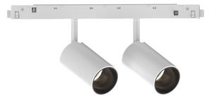 Proiettore Regolabile On-Off Ego Alluminio Bianco 2 Luci Led 16W 3000K