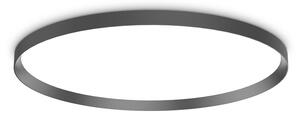 Plafoniera Moderna Fly Alluminio-Materie Plastiche Nero Led 65W 3000K D90Cm