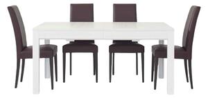 Tavolo moderno bianco frassino 180x90x76 allungabile (551)