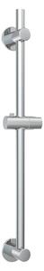 Asta per doccia senza foratura color argento lucido in acciaio inox con supporto scorrevole 70 cm – Wenko