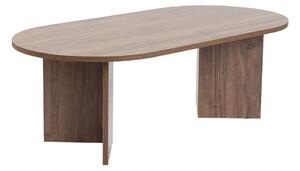 Tavolino da salotto marrone scuro con effetto noce 60x119 cm Sable – Kalune Design