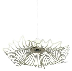 Lampada a sospensione Dyberg Larsen, Flora, dimmerabile, Bianco, Soggiorno, Metallo, Design