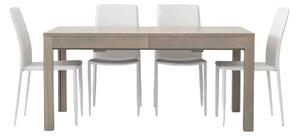 Tavolo moderno allungabile rovere grigio l.160 p.90 h.76 (560)