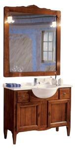 Mobiletto Bagno Sottolavabo In Legno Noce - Con Ante A Griglia E Spazio Sifone - Foto 11