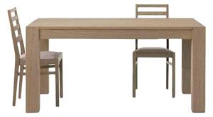 Tavolo allungabile legno di rovere tinta seppia 140-220x90 (638)