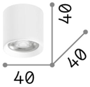 Plafoniera Moderna Dot Metallo Bianco Led 5W 3000K Luce Calda