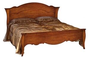 Letto matrimoniale legno tinta noce l 195 h 119 p 211