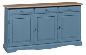 Madia credenza in legno laccato pennellato carta da zucchero l.156 p.42 h.85